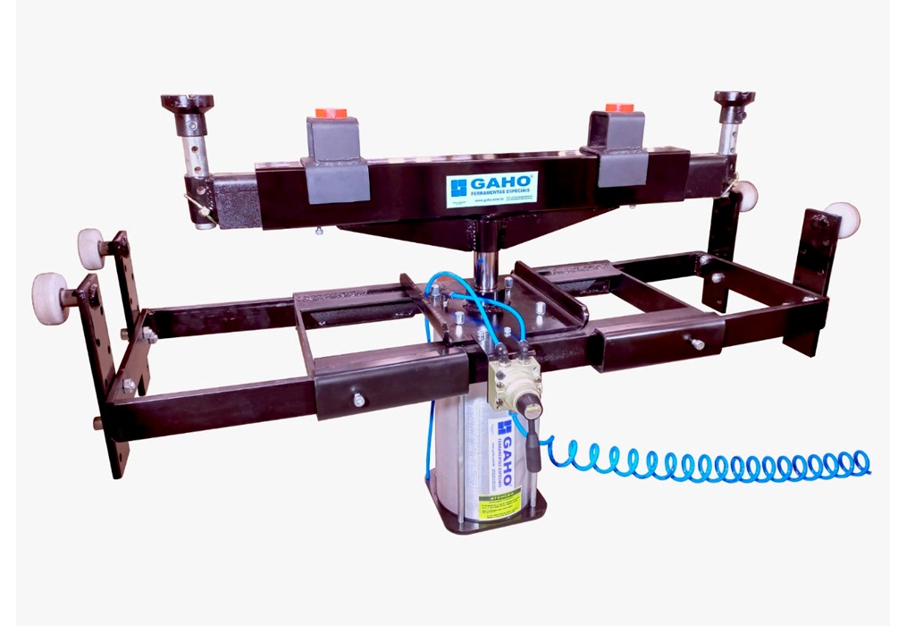Macaco Pneumático de Roda Livre Adaptável em Rampa ou Vala